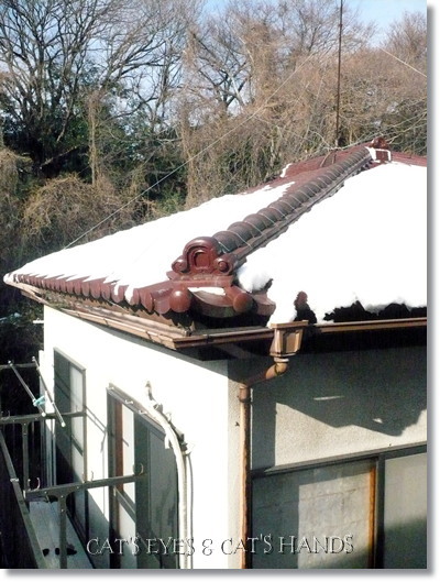 トイレの窓から見る隣家の屋根